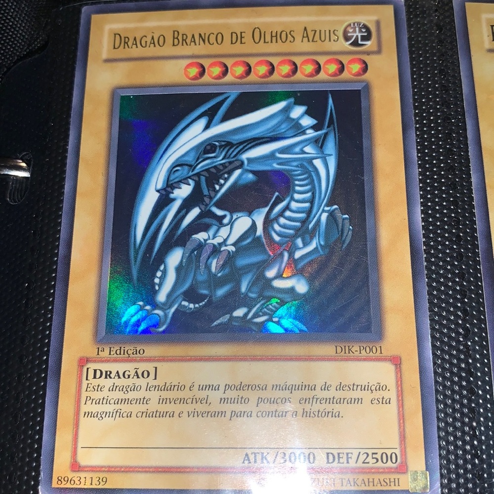 Blue Eyes White Dragon 1st ed. DIK-P001 Portuguese